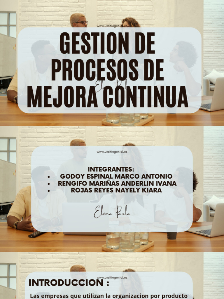 Gestion De Procesos De Mejora Continua Pdf Procter Gamble Business