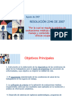 Presentacion Resolucion 2346 de 2007 Examenes Medicos Ocupa