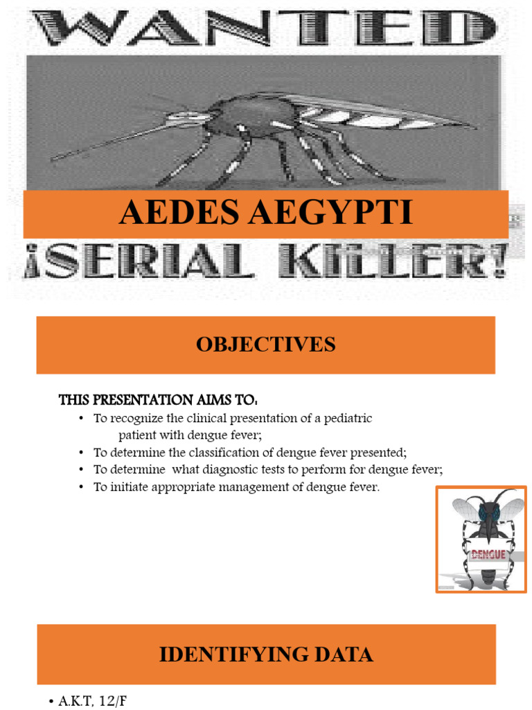 Dengue Case Pres Jervy | PDF | Clinical Medicine | Medicine