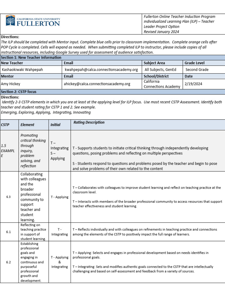 Teacher Induction ILP for DEI Training | PDF | Teachers | Inclusion ...