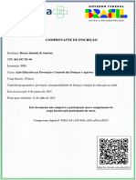 Ação Educativa Na Prevenção e Controle Das Doenças e Agravos-Comprovante de Inscrição 718503