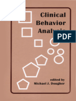Michael J. Dougher (Editor) - Clinical Behavior Analysis (2004) - Libgen - Li
