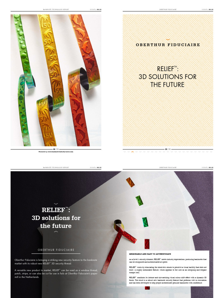 Relief 3D Solutions For The Future FINAL Website | PDF | Banknote | Color