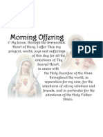 Immaculate Heart of Mary &amp Sacred Heart of Jesus - Morning Offering Pillow Case