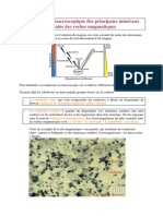 Fiche 3 Principaux Mineraux Silicates Des Roches Magmatiques