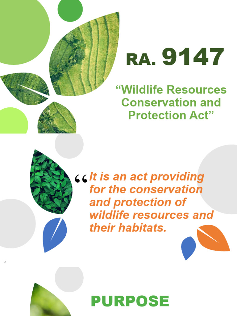 RA 9147: Wildlife Conservation Act | PDF | Habitat | Wildlife