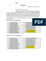 Comunicado Aforo 1°b 2021