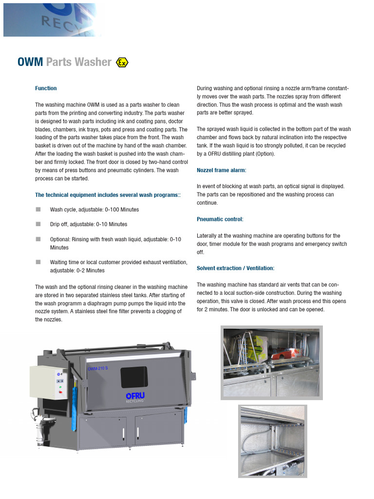 27 800 004a Data Sheet Parts Washer Washing Machine OWM | PDF | Washing ...