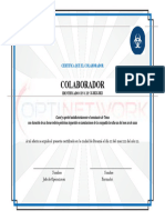 Formato de Certificado