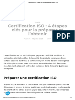 Certification ISO - 4 Étapes Clés Pour La Préparer Et L'obtenir - PYX4