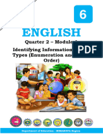 English 6 Quarter 2 Module 1 Identifying Informational Text Types