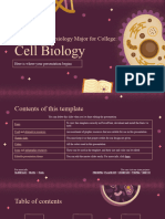Anatomy and Physiology Major For College - Cell Biology by Slidesgo