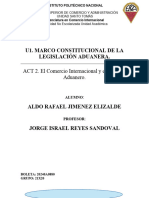 U1. El Comercio Internacional y El Derecho Aduanero-Jiménez Elizalde Aldo Rafael