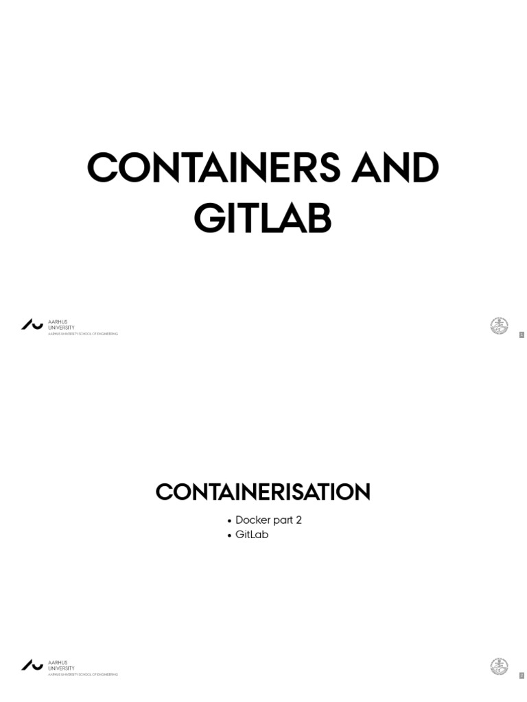Containers and Gitlab | PDF | System Software | Computer Science