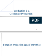Introduction Gestion Production