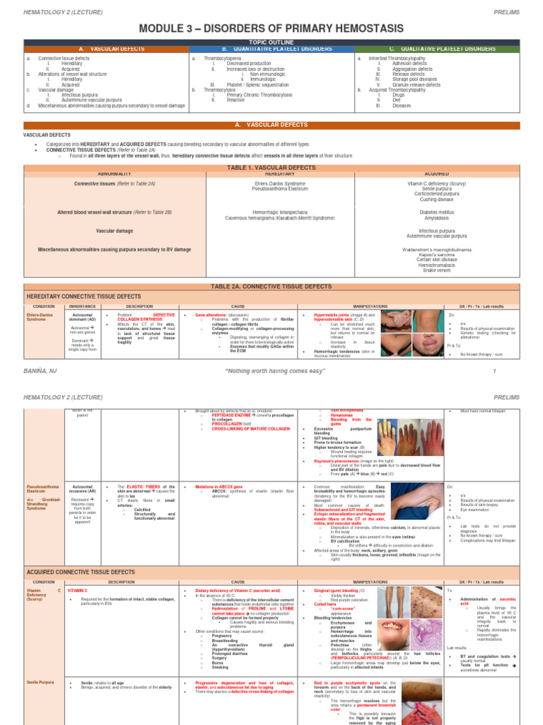 Primary Hemostasis Disorders Overview | PDF | Atherosclerosis | Platelet