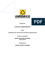 Clasificación de Las Normas de Auditoría Gubernamental