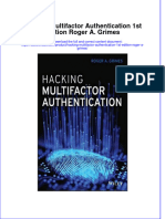 Ebm2024 - 757download Textbook Ebook Hacking Multifactor Authentication 1St Edition Roger A Grimes All Chapter PDF
