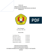 Makalah Kelompok 11 Perilaku Organisasional - Fondasi Struktur Organisasi, Desain Organisasi. Dan Desain Pekerjaan