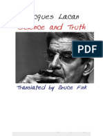 Jacques Lacan Science and Truth