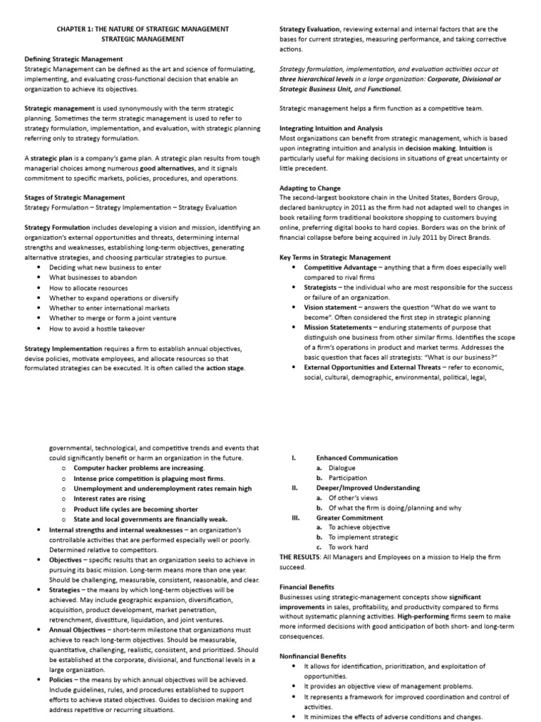 Understanding Strategic Management Basics | PDF | Strategic Management ...
