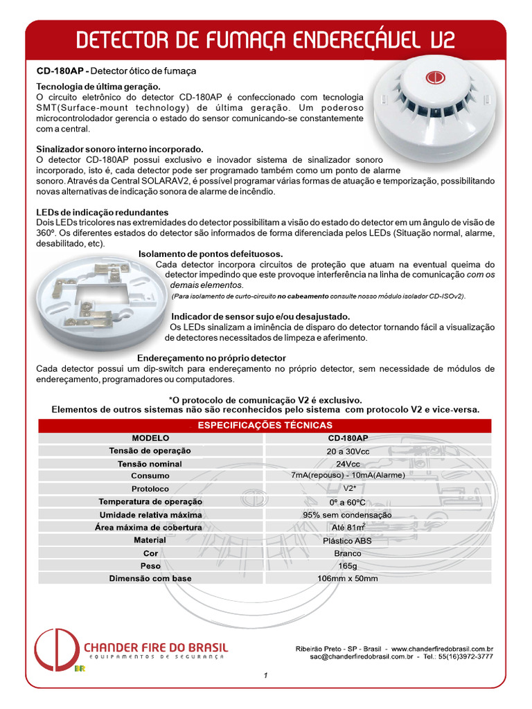 Detector CD-180AP: Tecnologia e Funcionalidades | PDF | Engenharia ...