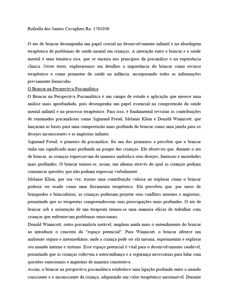 Brincar terap utico a import ncia da ludoterapia na sa de mental