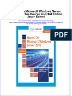 Textbook Ebook Hands On Microsoft Windows Server 2019 Mindtap Course List 3Rd Edition Jason Eckert All Chapter PDF