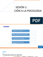 Sesión #1 - Introducción A La Psicología