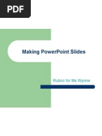 powerpoint slides rubric