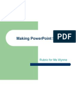 Powerpoint Slides Rubric