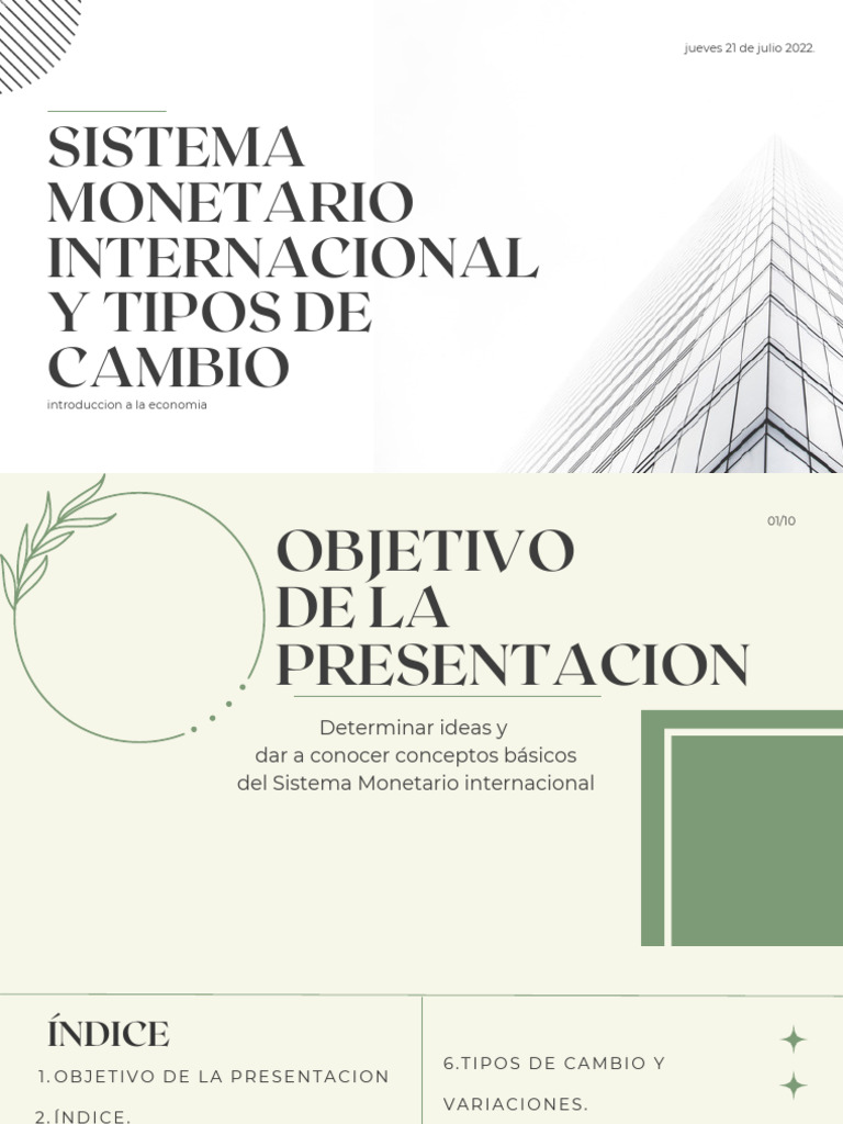Sistema Monetario Internacional Y Tipos de Cambio | PDF | Tipo de ...