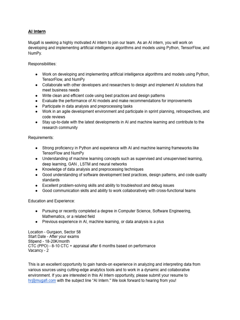 AI Intern | PDF