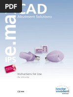 Ips E.max Cad Abutment Solution