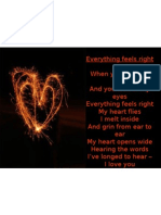Everything Feels Right Ppt