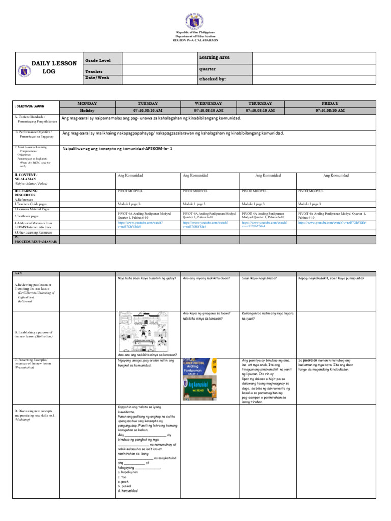Community Learning Module for Grade 4 | PDF | Recycling | Learning