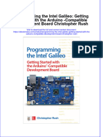Textbook Ebook Programming The Intel Galileo Getting Started With The Arduino Compatible Development Board Christopher Rush All Chapter PDF