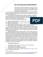 8 passos para ter um comportamento melhor