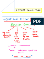 Equilibrium Ncert Revision Questions