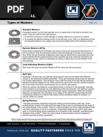 Standard Spring Washer Dimensions Chart | PDF | Washer (Hardware)