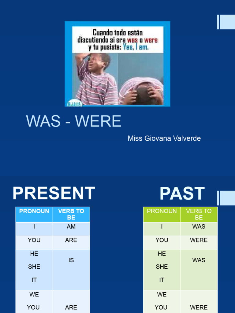 Was - Were 1 | PDF