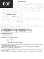 Gas Laws Gay Lussac and Combined