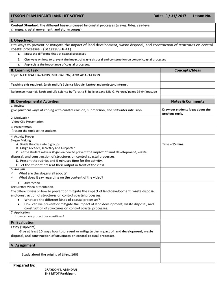 Hazards By Coastal Processes Pdf