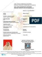 The Indonesian Health Workforce Council: Registration Certificate of Pharmacist