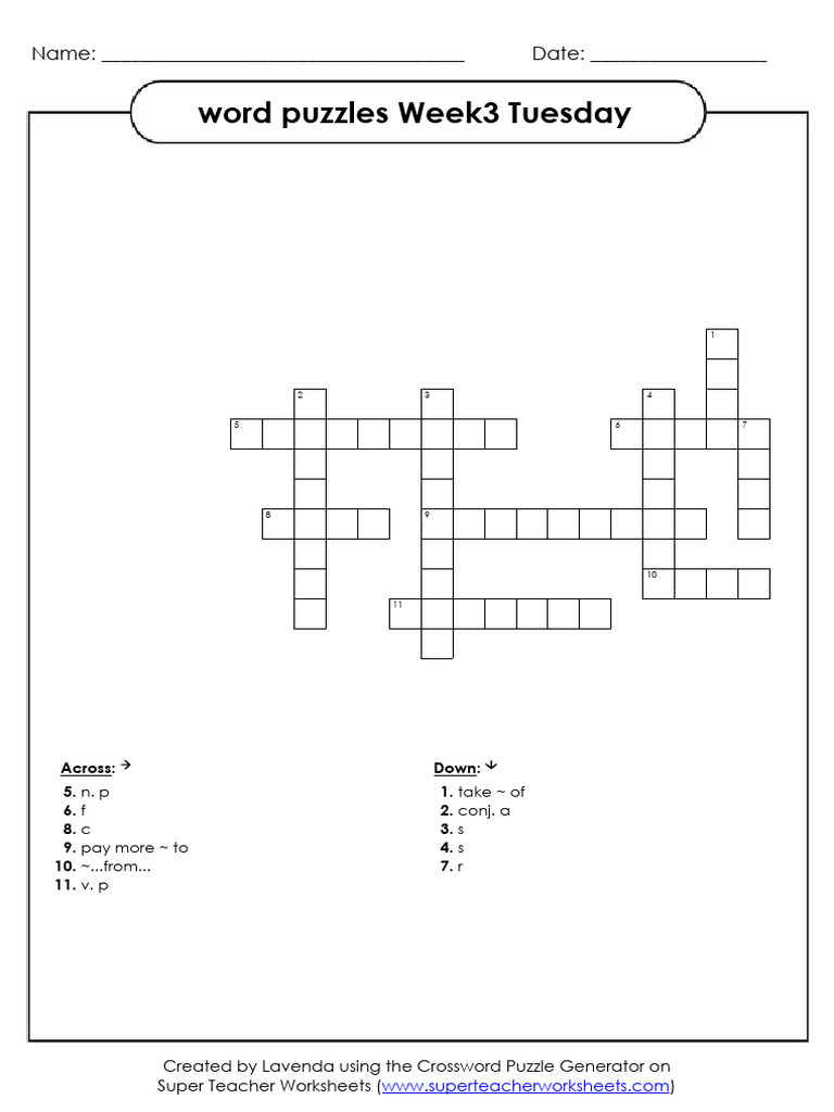 Word Puzzles Worksheet for Kids | PDF | Puzzles | Games Of Mental Skill
