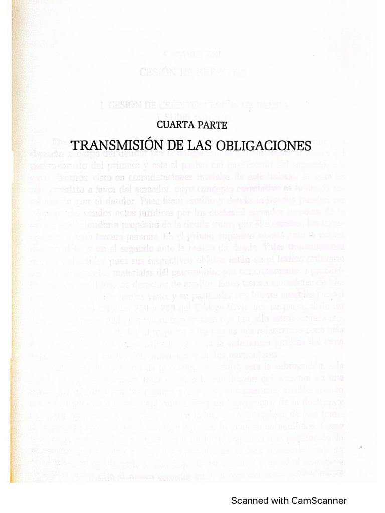 Cesión Primera Parte | PDF