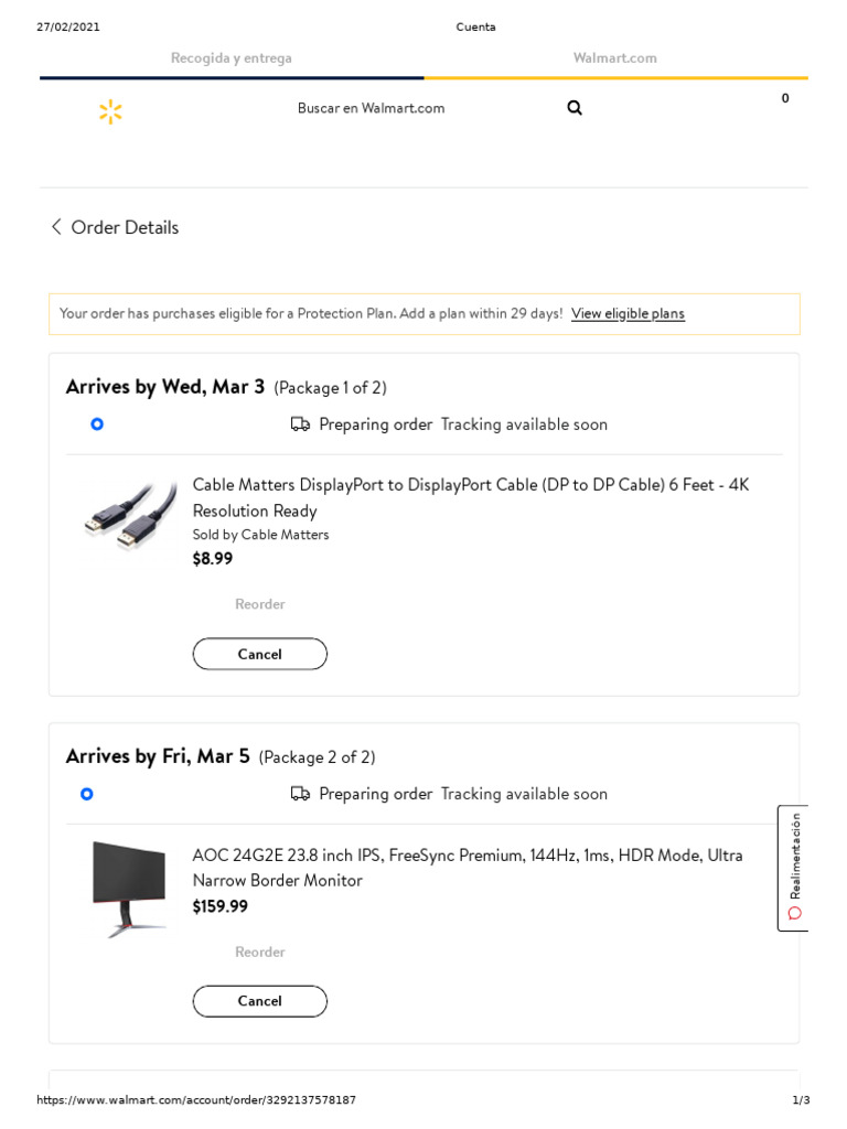 Walmart Order Summary and Details | PDF | Walmart