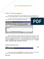 Ghid de Utilizare Microsoft Excel