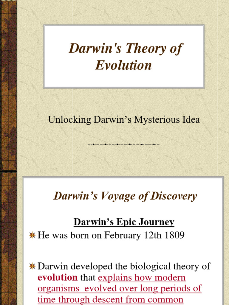 Darwins theory of evolution 10 vm pdf