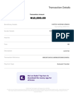 Transaction Receipt For HAFIZU HASHIM USMAN